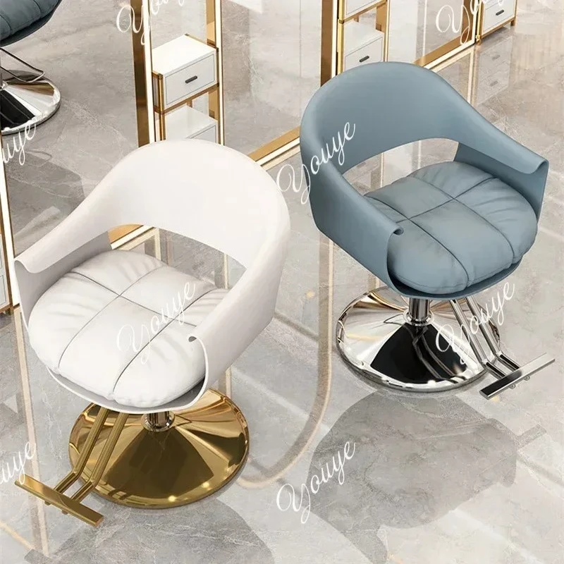 

Light Luxury Hairdressing Chair Hair Salon Dedicated Lift Swivel Chair Modern Fashion Perm Hair Cutting Chair Barber Chairs