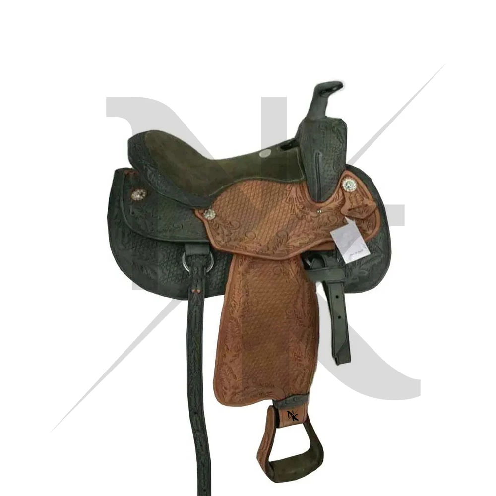 New Arrivals Barrel Saddle, Lightweight Leather Riding Gear, Western Harness, Mahler, Horseback Iron