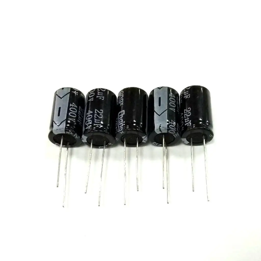 22uF 400V Aluminum Electrolytic Impedance Radial Suitable for Switching Voltage Filtering Small Size and Easy to Carry