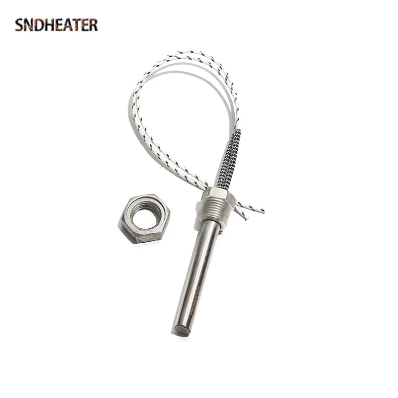 SNDHEATER G3/8 16 مللي متر خرطوشة الموضوع عنصر التدفئة 110 فولت/220 فولت/380 فولت 304SS صندوق المياه قضيب سخان 12x100/150/200/250/300 مللي متر مع الجوز