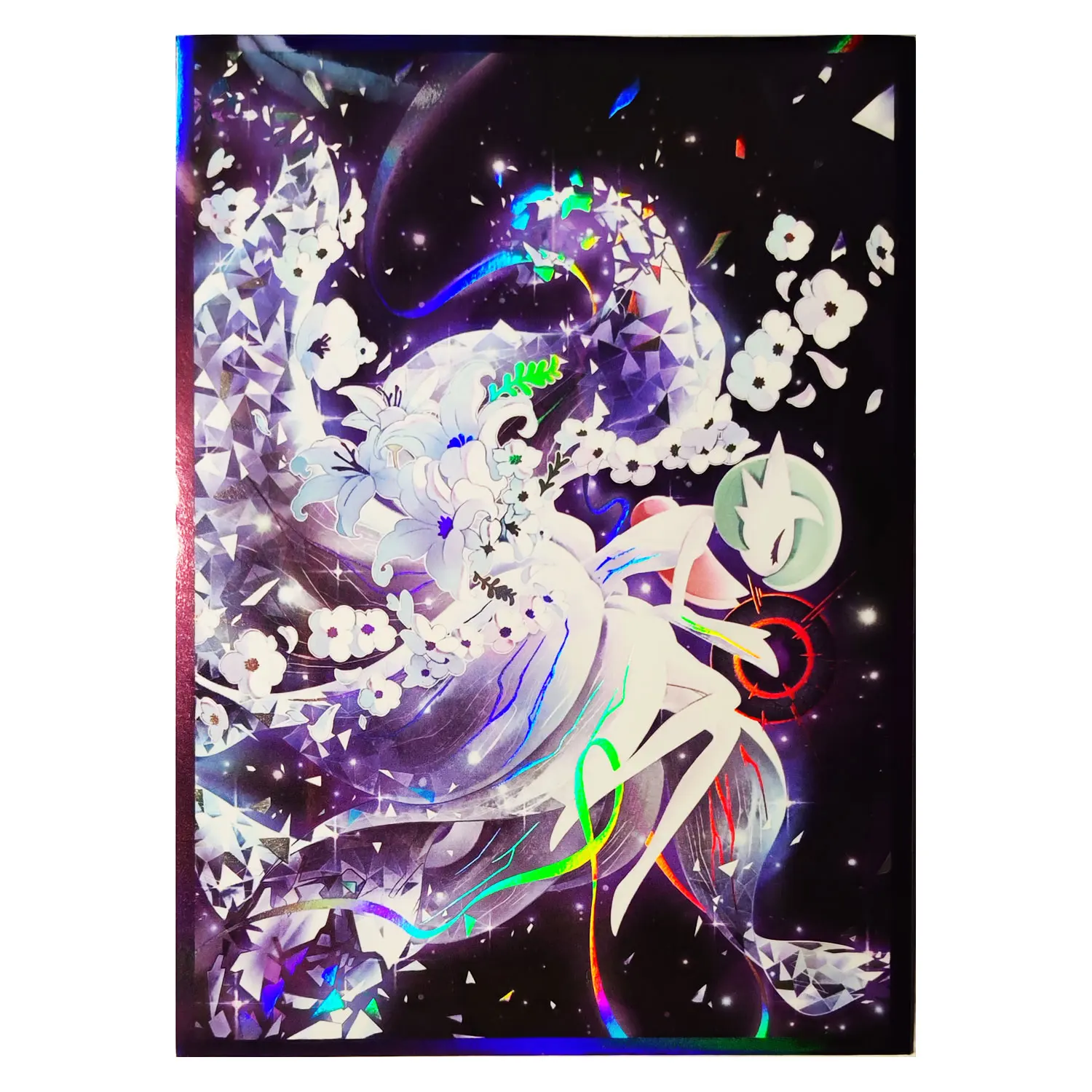 60PCS HOLO Anime Card Sleeves 66x91mm Board Game Cards Protector Card Shield Double Card Cover for PTCG/PKM/MGT WS Trading Cards