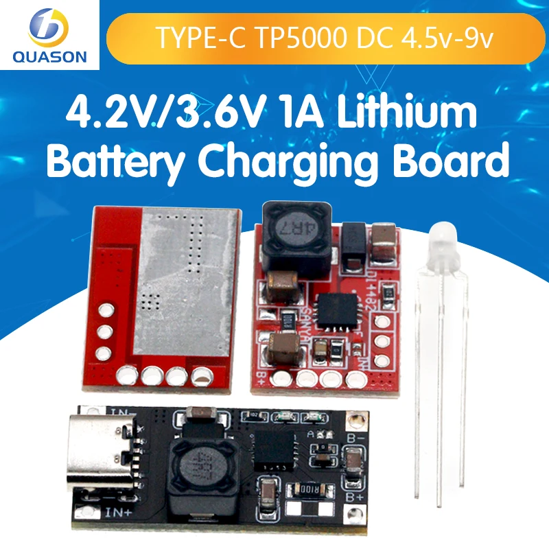 TP5000 4.2V/3.6V 1A Lithium Battery Charging Board Charger Module 4.2V 3.6V LiPo Li-ion Iron Phosphate Battery LED Indicator