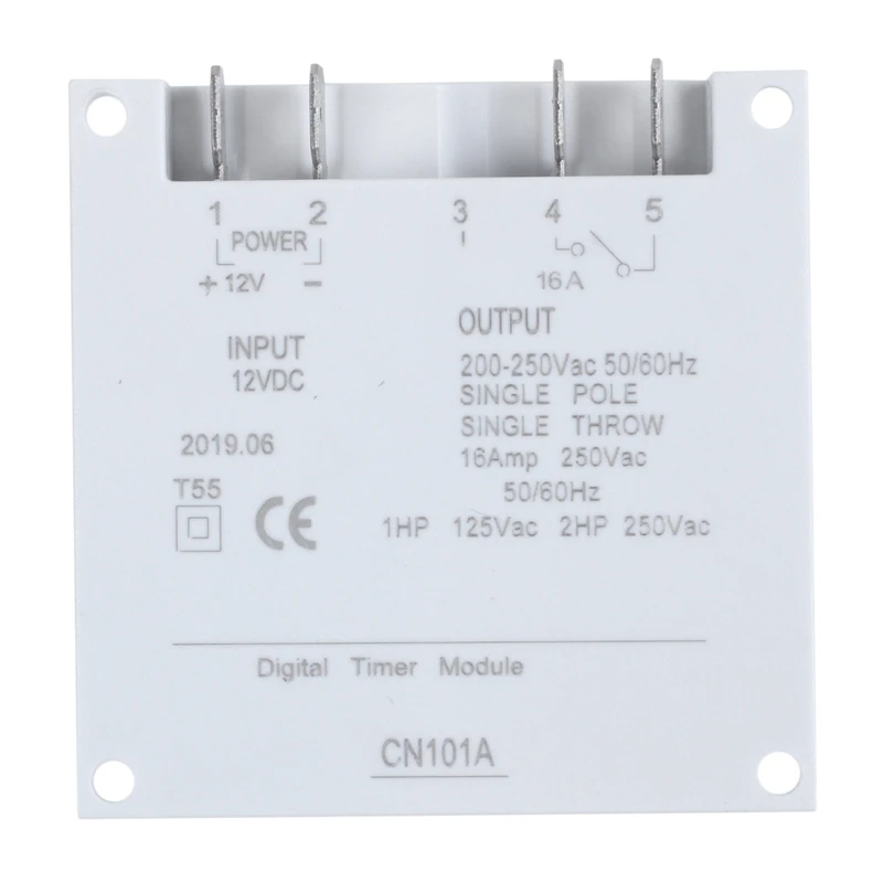 Dc 12v digital lcd potência programável temporizador interruptor de tempo relé 16a ampères
