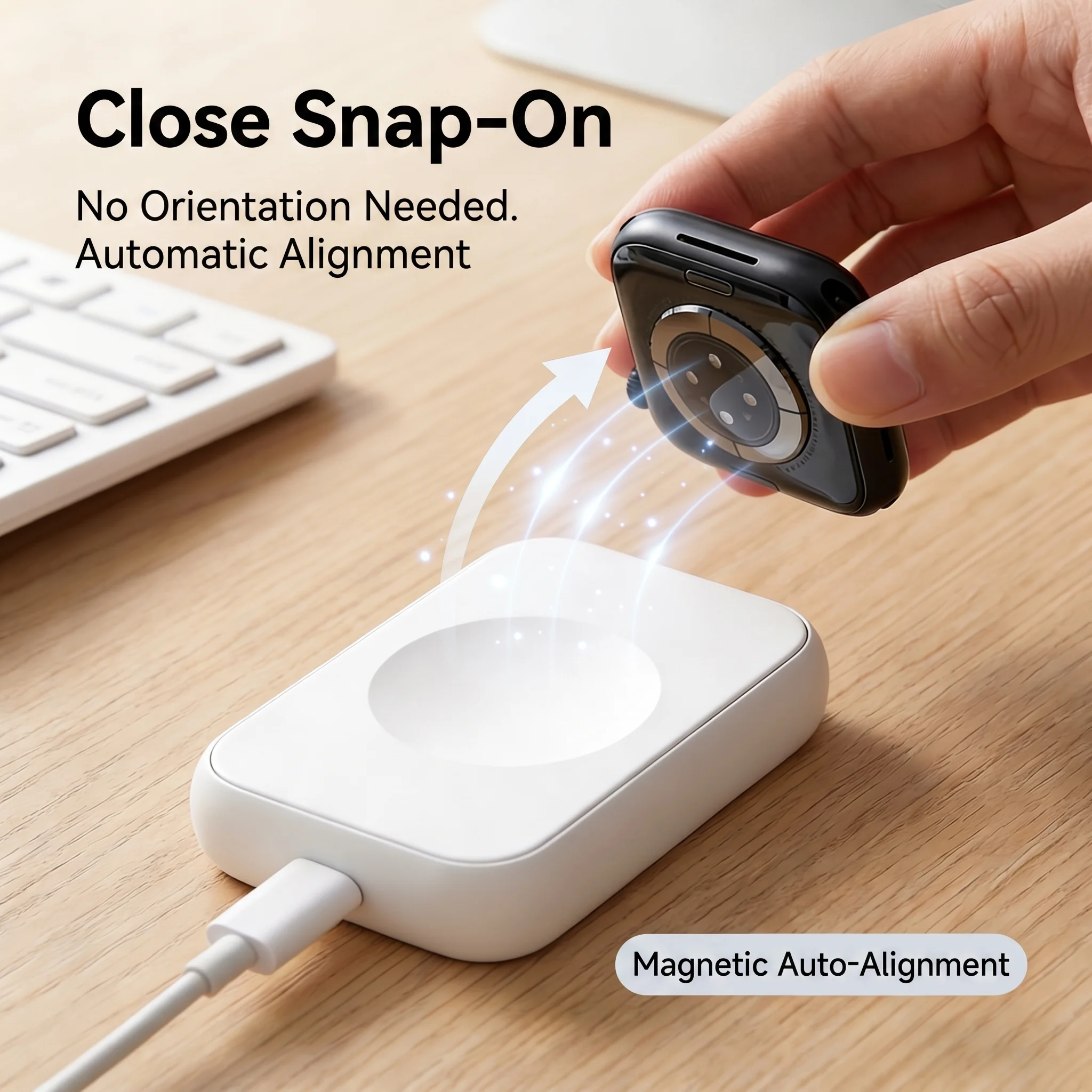 USB Wireless Magnetic Charging - Watch Charging Dock recension och pris