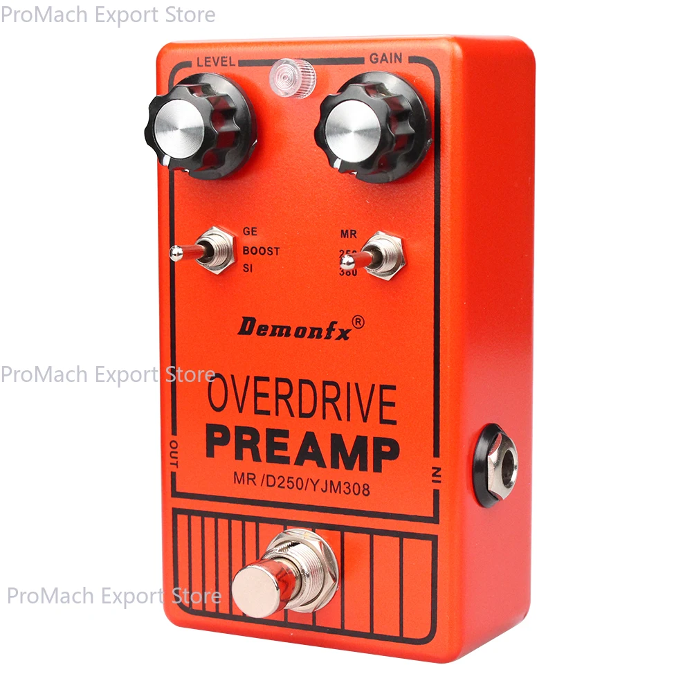 دواسة جيتار Demonfx-DOD250، Distion، Handmande، Overdrive، JHS، أصفر ورمادي 250، عرض، DOD250، YJM308، Yngwie، PREAMP