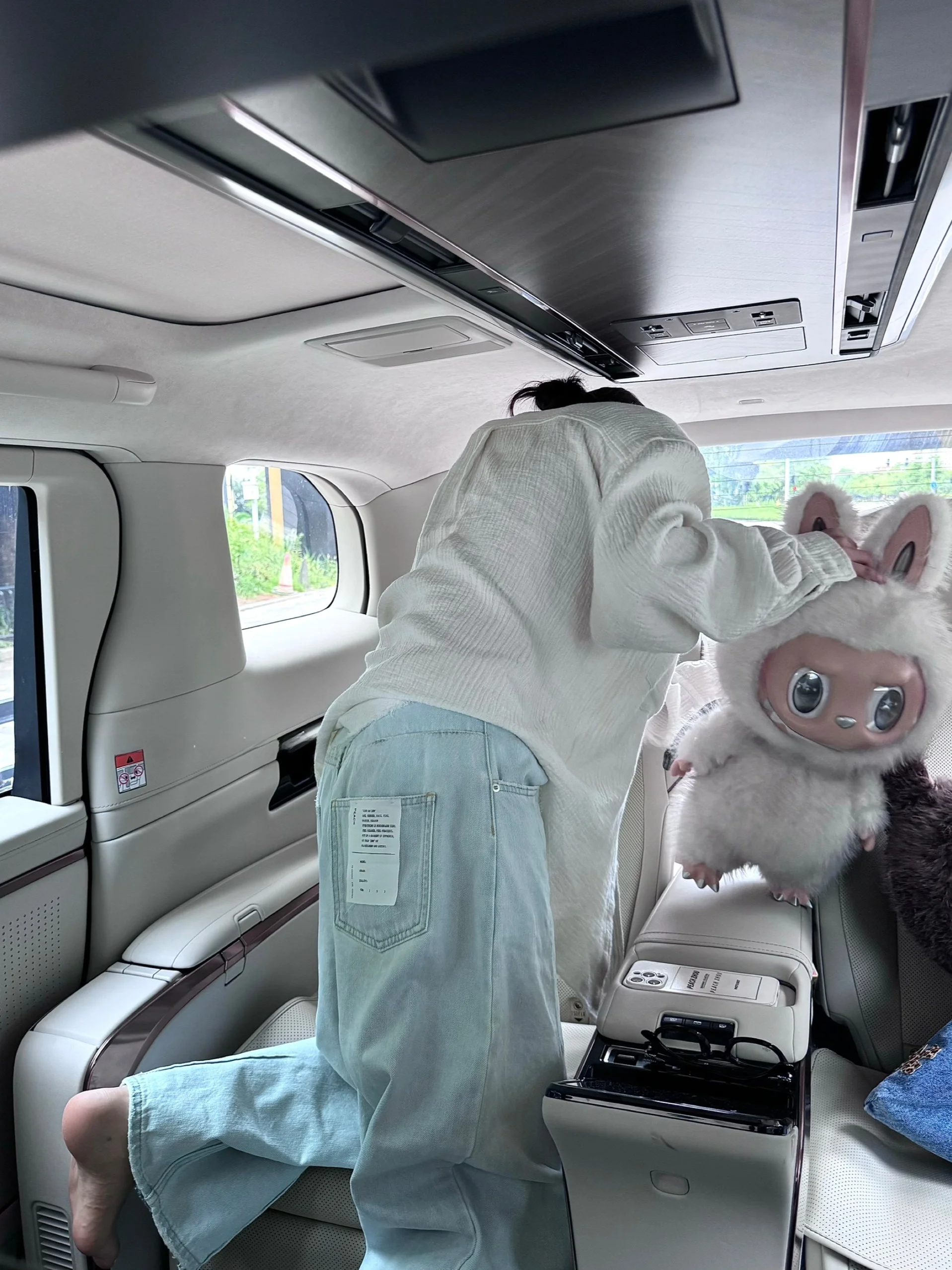 

PEACHZHOU Свободные повседневные джинсы с синей талией Clean Ba ket Label Широкие длинные брюки Fem Удобные хлопковые джинсовые брюки