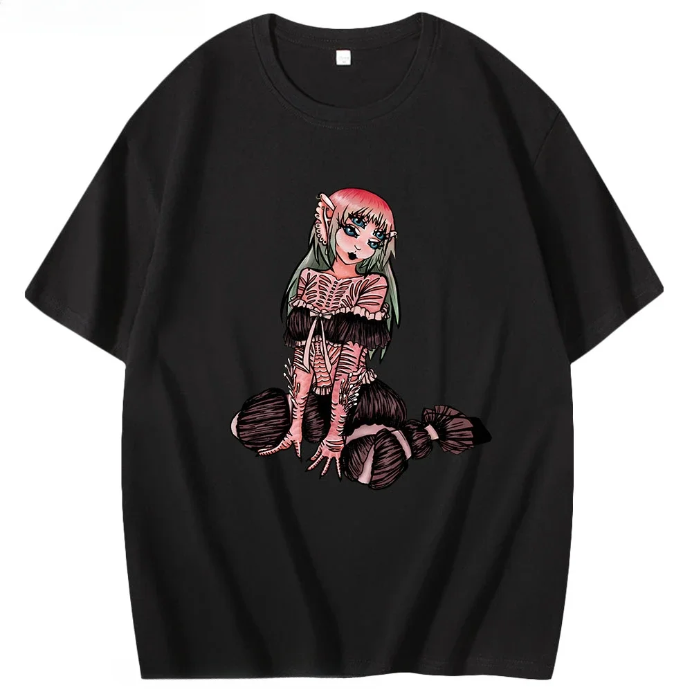 Music Men Clothing Summer Clothes High Street Tees Male Soft Y2k Tees Melanie Martinez Graphc Tshirt Portals Tour T-Shirts