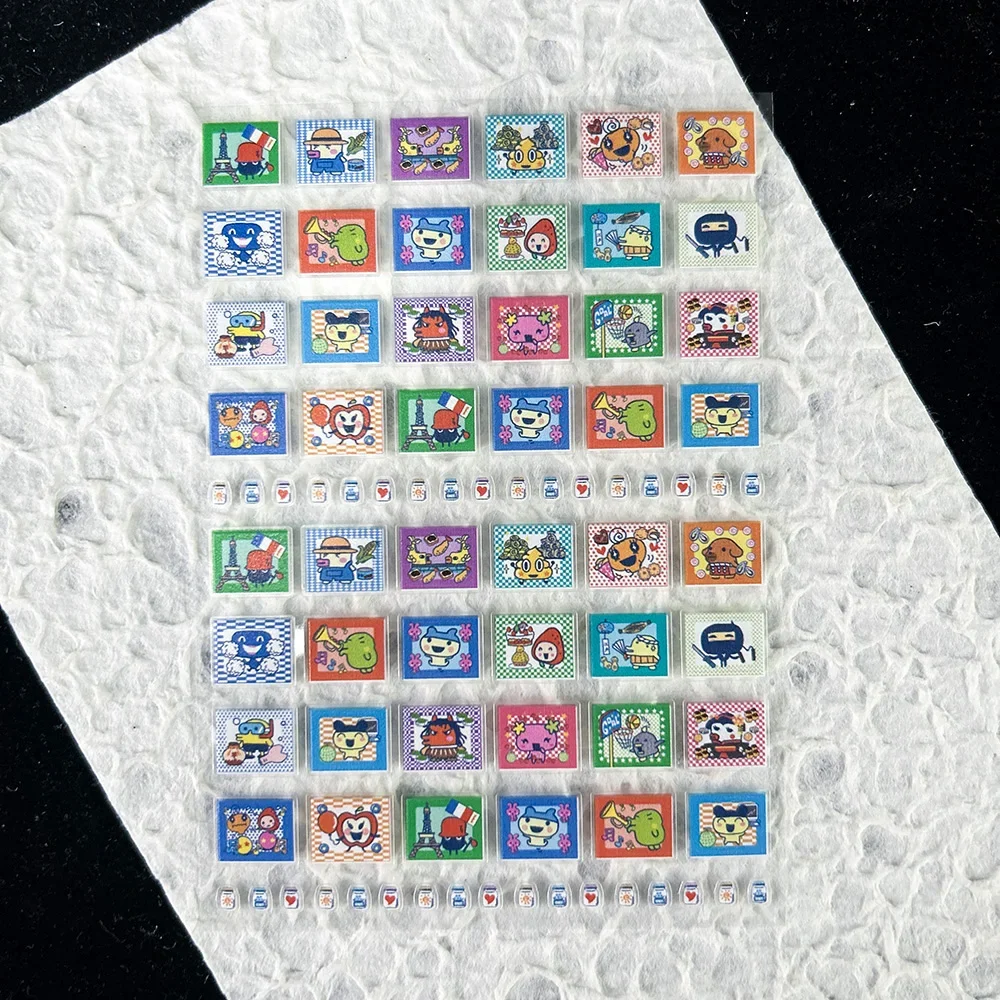 Kawaii Game Evolution Electronic Pets Sticker Nail Art Cute Animals Waterproof Diy Phone Case Loptop Water Bottle Sticker Gifts view 5