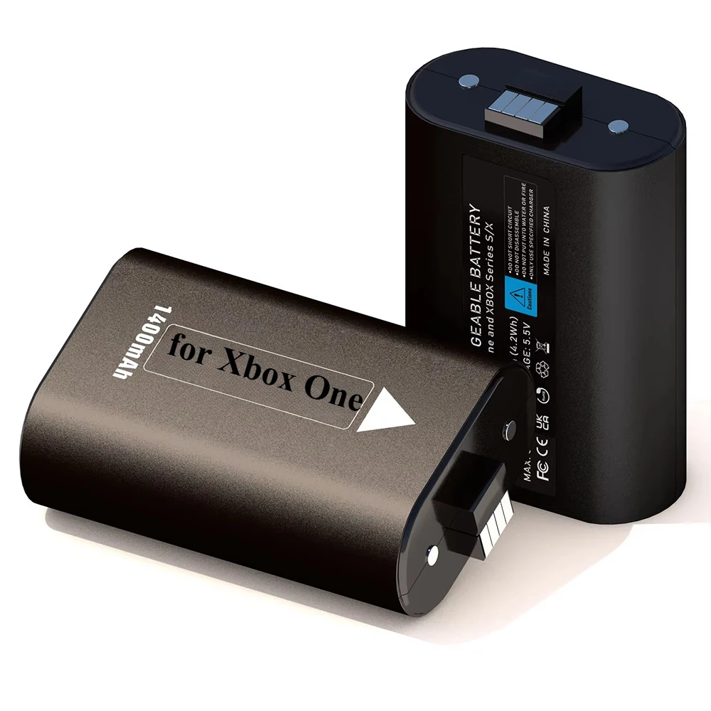1400mAh Rechargeable Battery Suitable for Xbox One/S/X Controller, Xbox One S Controller/Xbox One Elite/Elite 2 Controllers