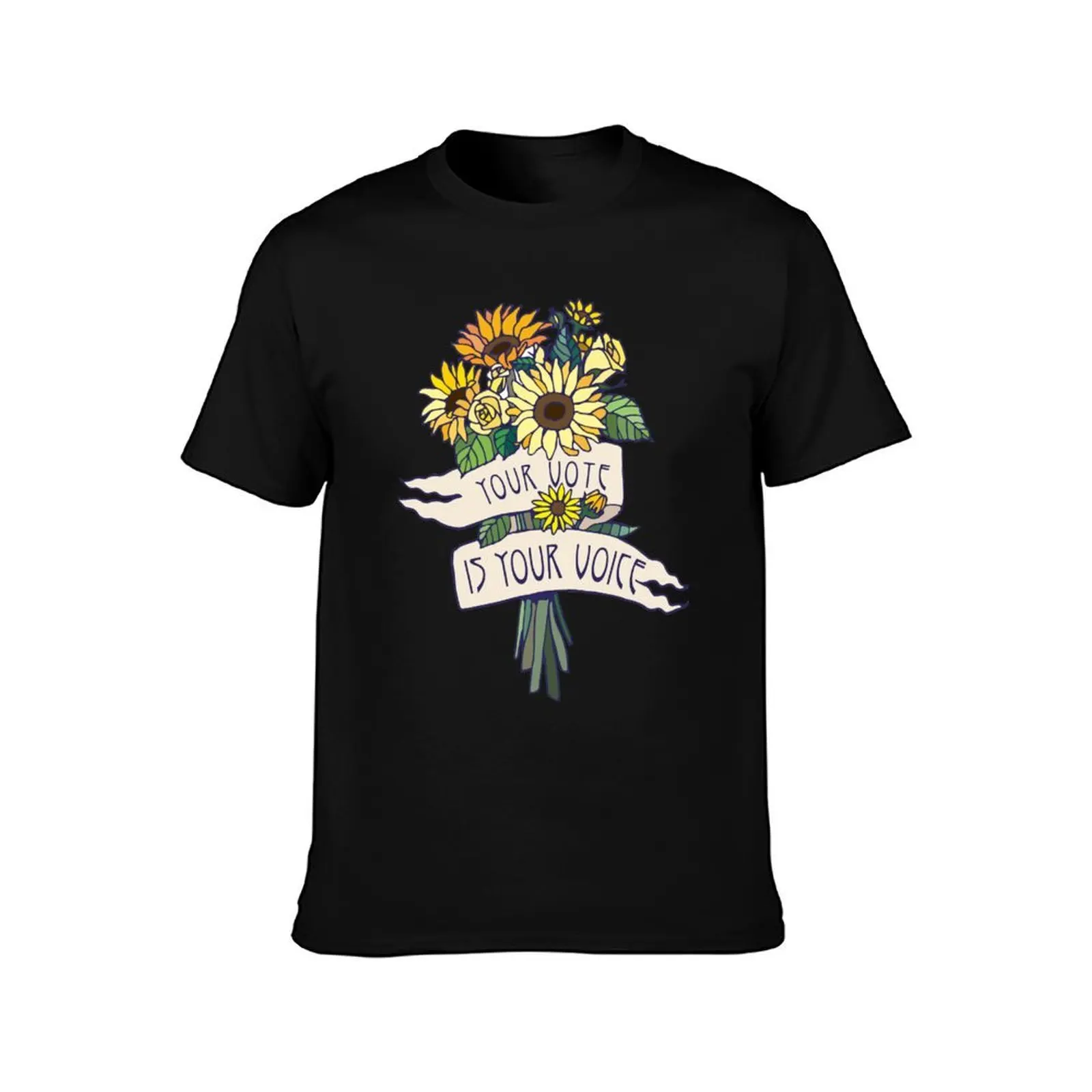 Your Vote is Your Voice! T-Shirt, Summer Casual Cotton Tee, Oversized Streetwear Tops, Vintage Graphic Print, Unisex Men Women