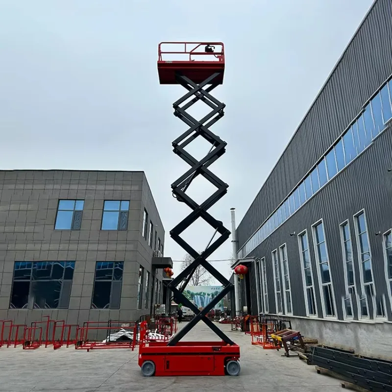 Industrial Hydraulic Crawler Scissor Lift Self Propelled Tracked Platform Machine for High Altitude Construction