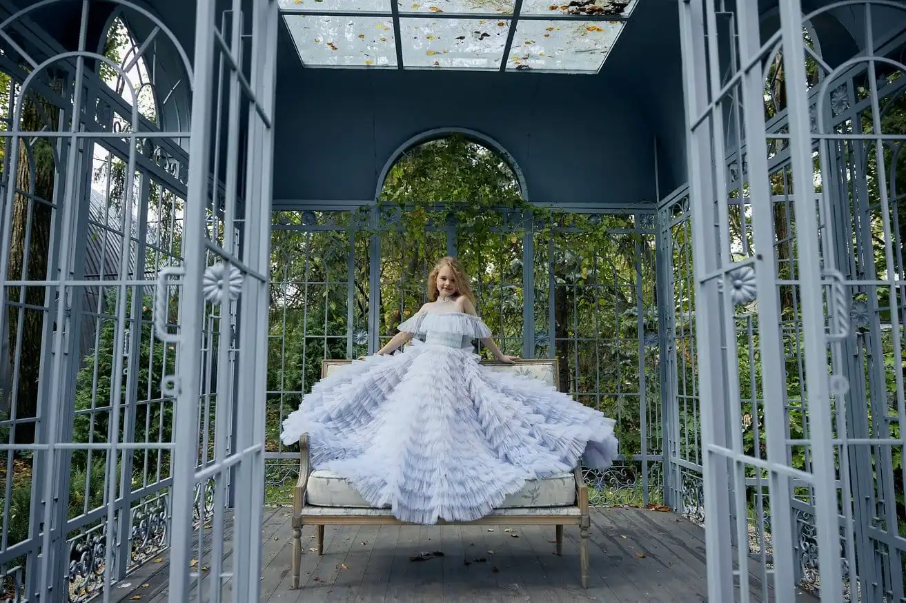 Mini vestidos de quinceañera, vestido de baile sin hombros, tul escalonado, vestidos de niña de flores para bodas, vestidos de desfile para bebé