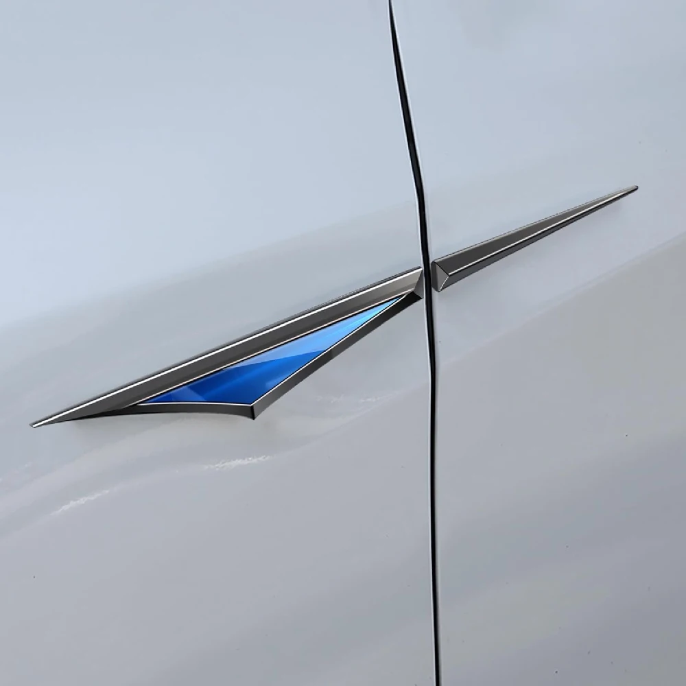2 Stück 3D Metall Auto-Zubehör Seitentür-Emblem Autoaufkleber Kotflügel-Emblem Abzeichen aus Zinklegierung – Detail 6