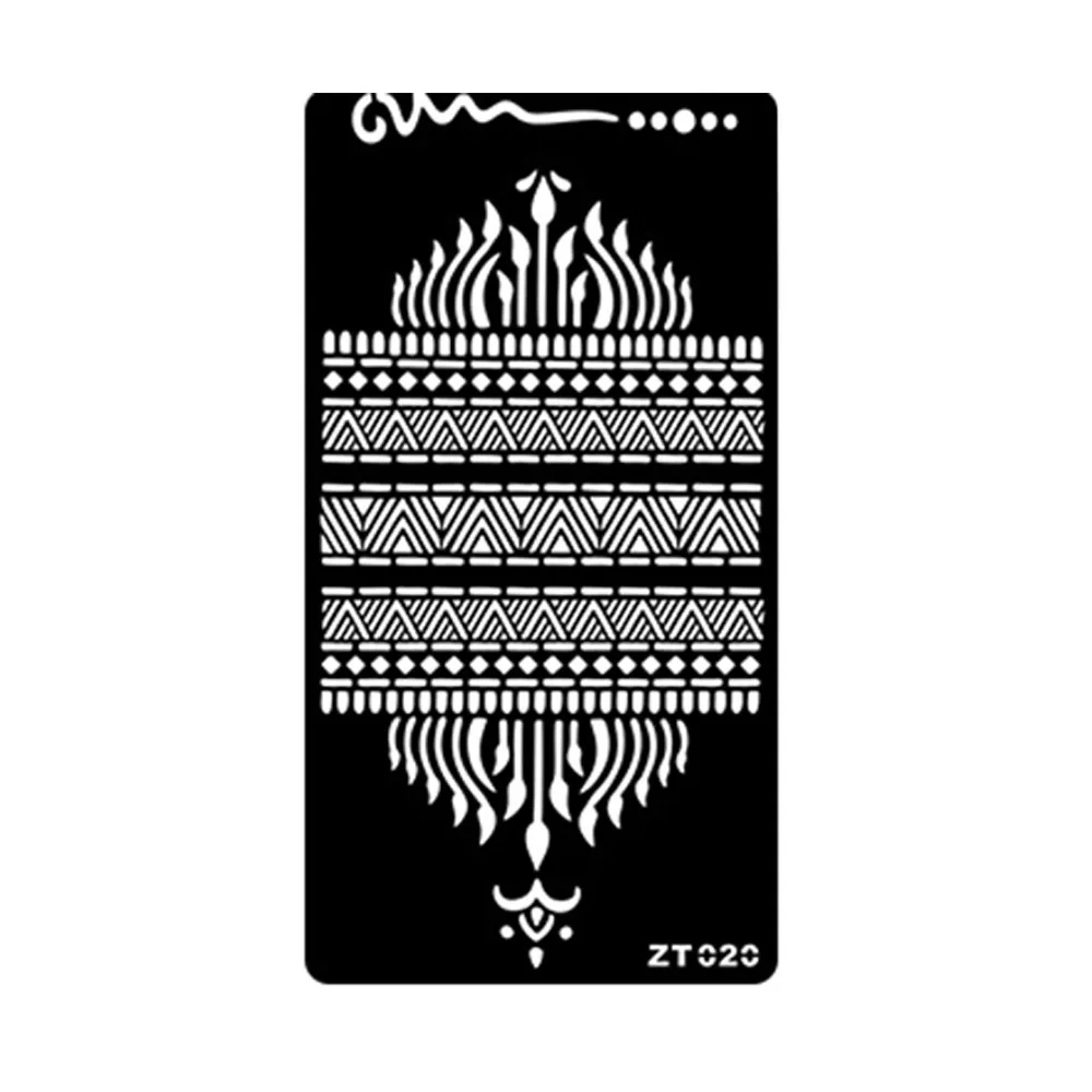 Personalized Flower Tattoo Stickers Floral Body Art India Temporary Tattoo Ethnic Style Hollow Arm Foot Tattoos Festival