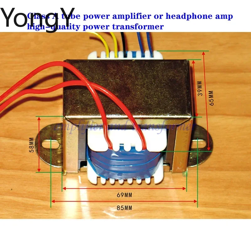 Class A tube power amplifier or headphone amp high-quality power transformer, input 220V, output 0V-230V-290V/0.2A+6.3V/4A