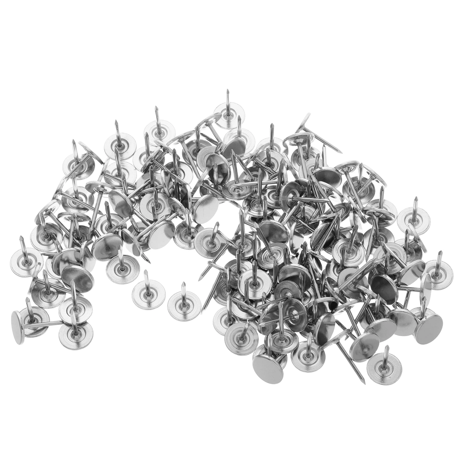 

150pcs Flat Head Tacks Decorative Upholstery Nails Furniture Pins for Sofa Decor Iron Thumb Push Pins