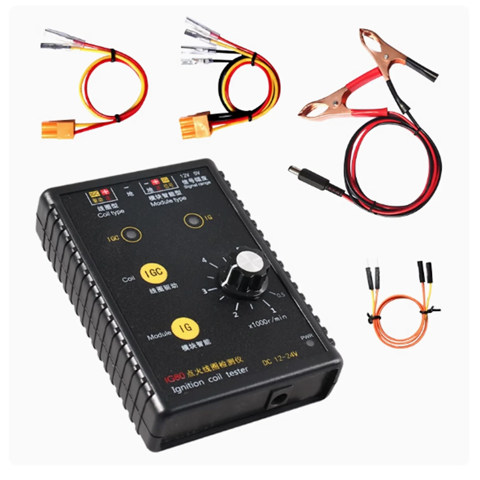 

IG80-2 Automobile Ignition Coil Detector, Natural Gas Motorcycle Engine Ignition Coil Tester Vehicle Diagnostic Tools