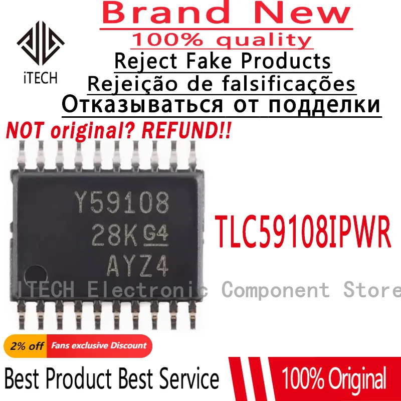 

10pcs/lot Original Y59108 TLC59108IPWR TSSOP-20 New In Stock