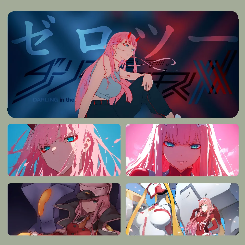 

Z-Zero Two D-Darling In The FranXX Mousepad Large Computer Gaming Accessories MousePads Desk Mats Anti-slip Laptop Soft