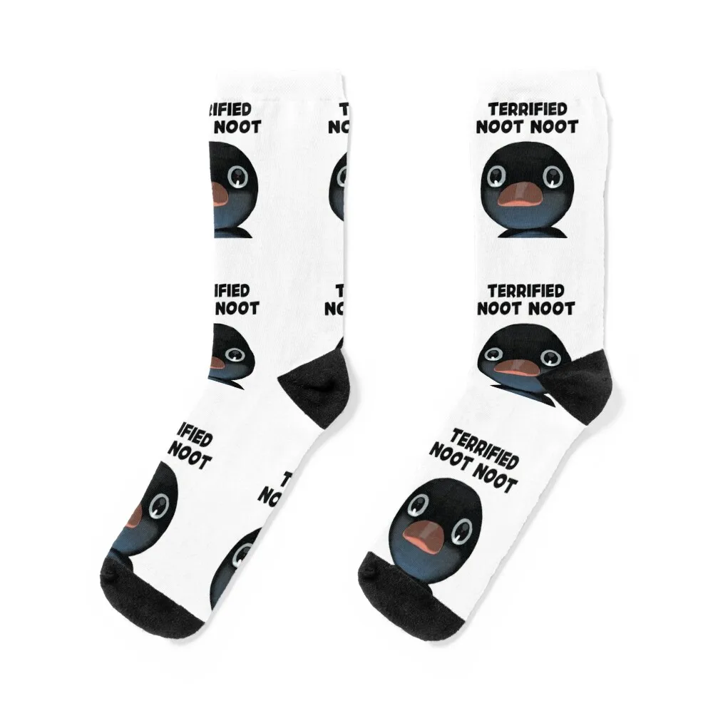 Terrified Noot Noot Pingu Meme Socks Stockings kids sports stockings Mens Socks Women's