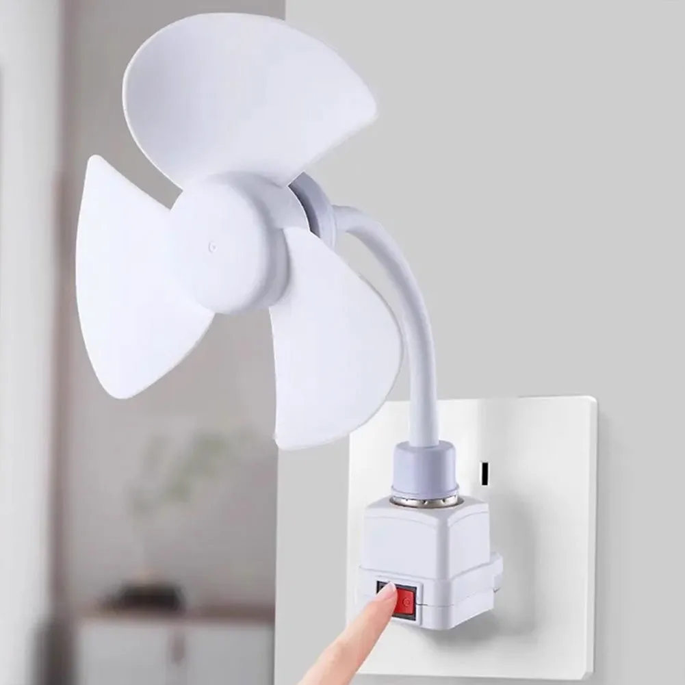 

Silent E27 LED Desk Fan with Flexibility to Adjust Airflow Direction Using Flexible Tube for Personal Desk Cooling Needs