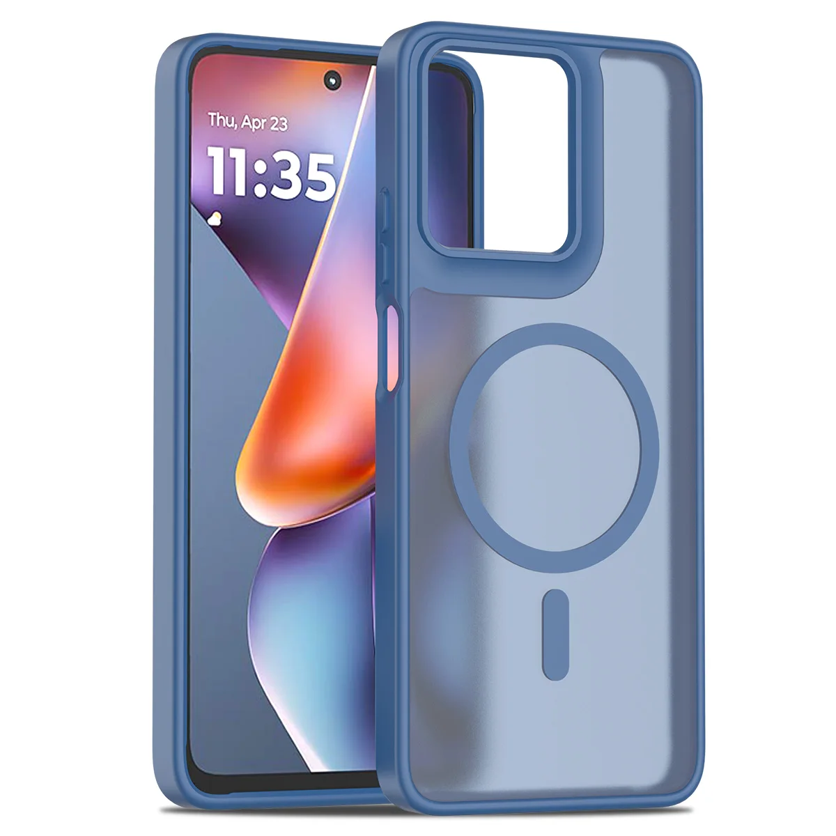 حافظة لهاتف موتورولا موتو جي باور 5G 2025/2026 حافظة مغناطيسية شفافة غير لامعة غطاء هاتف نحيف مقاوم للصدمات واقٍ متين #3