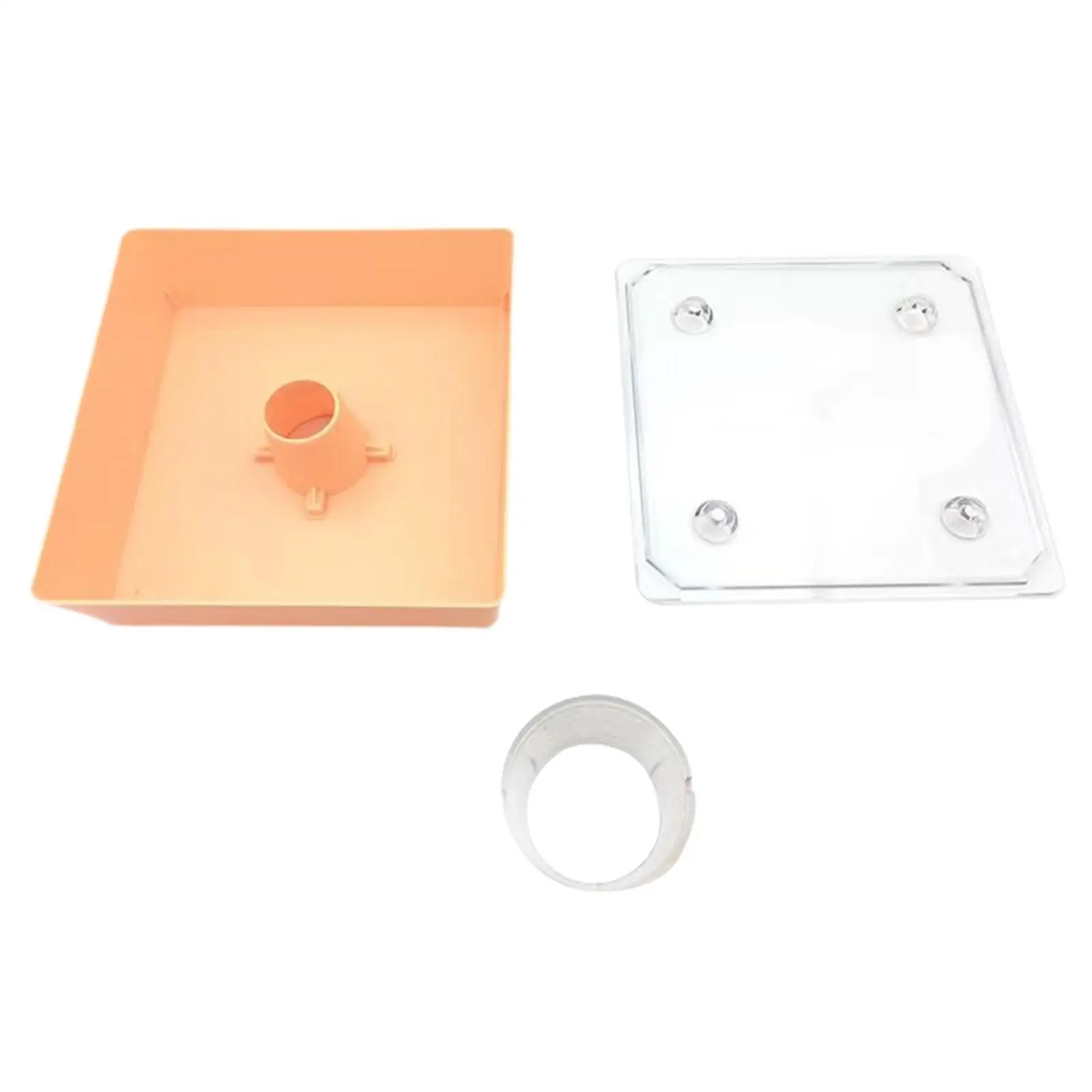 

Square BeeHive Top Feeder Acrylic Beekeeper Tool Clear Cover