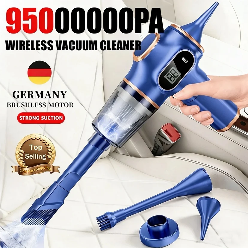 

9500000Pa Wireless Vacuum Cleaner 5 In1 Powerful Wet Dry Dust Catcher USB Portable Handheld For Car Home Appliances Household