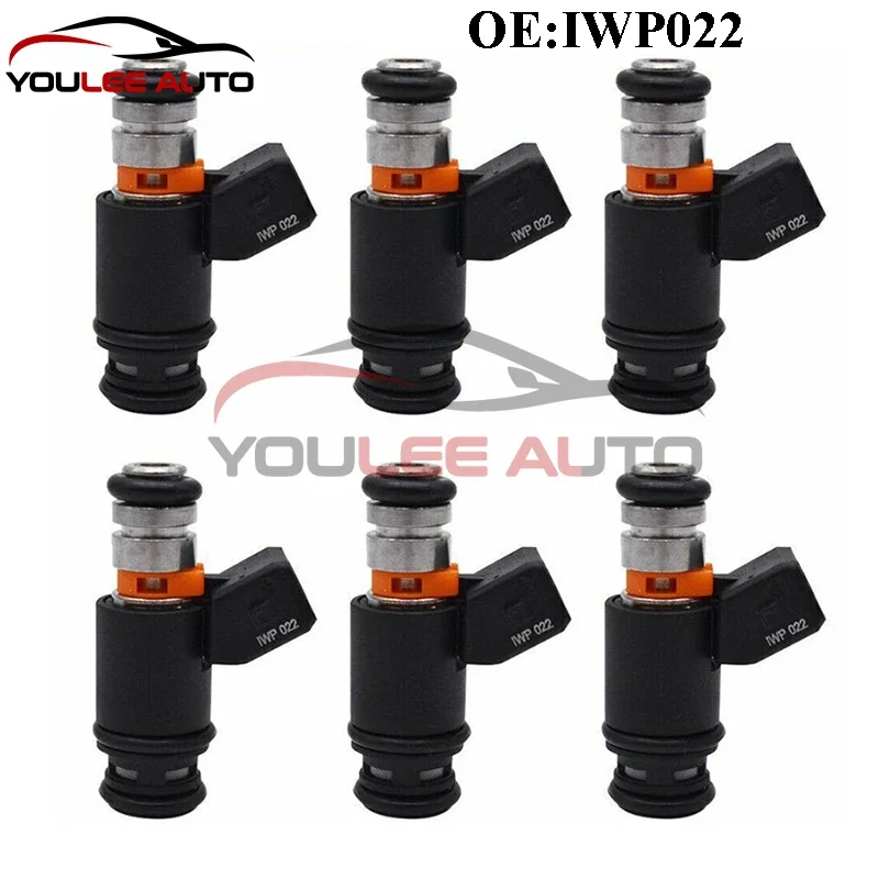 

6PCS IWP022 IWP-022 021906031D 021906031B 805000348303 Fuel Injectors For VW Volkswagen EuroVan Golf Jetta V6 2.8L 1999-2001