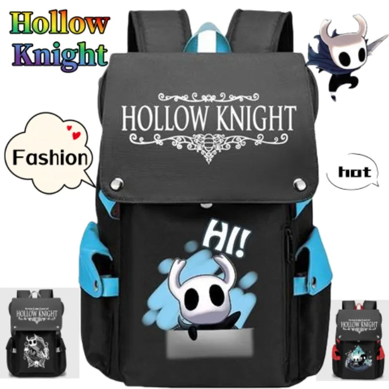 

Hollow Knight cute cartoon stylish creative backpack for boys and girls, printed school bag, ideal birthday gift for friends