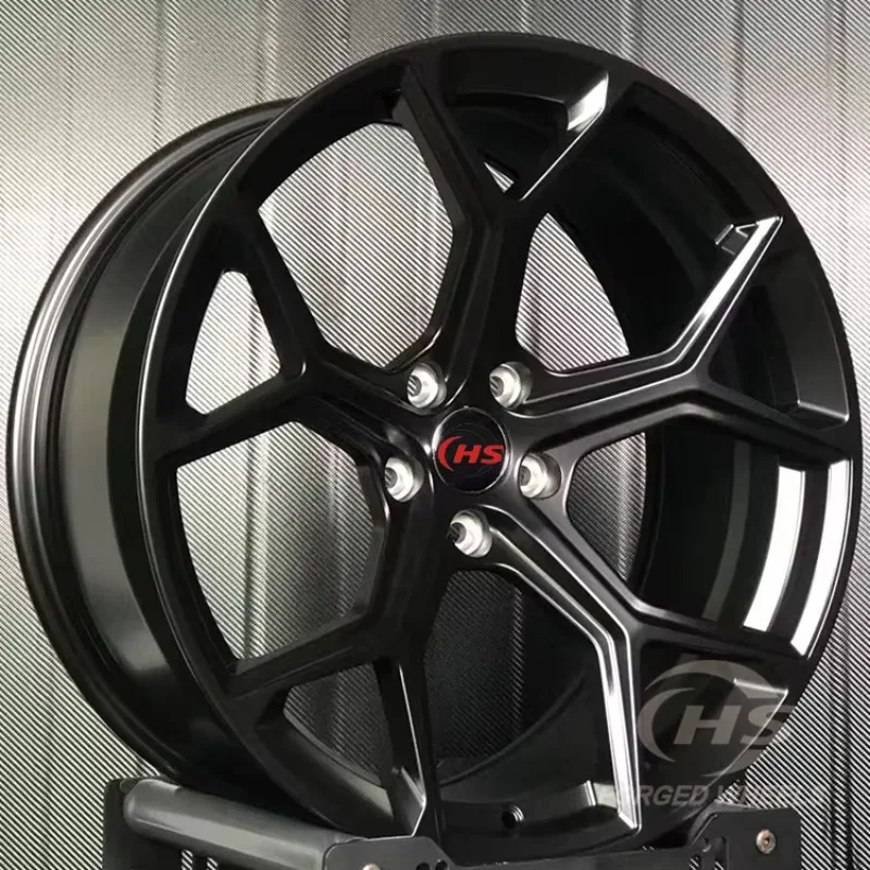 

18 19 20Inch 5x112 Custom Five Spoke Matte Black Forged Wheels Rims for Audi A6 S6 A7 S7 RS5 RS6 RS7 Q7 Q8 SQ8