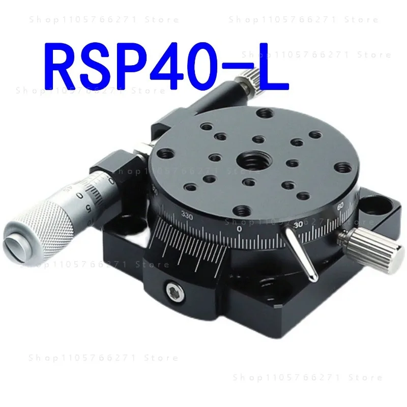 R-axis Rotary Sliding Table Manual Adjustment Of Displacement Platform 360º Fine Adjustment Of Angle Indexing Plate RSP40 RSP60