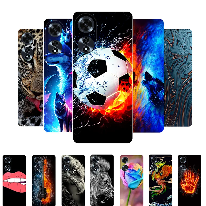 

For OPPO A60 4G Case Football Soft Silicone Back Cases For OPPO A60 A 60 CPH2631 Phone Cover OPPOA60 etui Fundas