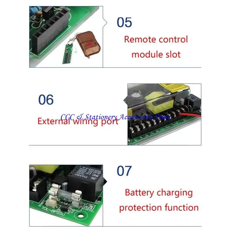 Q1JC Контроль питания для 12V 5A для строительства системы доступа к дверям с камерой камеры