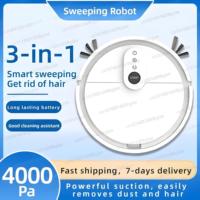 New 3 In 1 Smart Sweep Robot 4000Pa Household Cleaning Machine Pet Hair Clean Machine Sweep And Mopping Floor Carpet