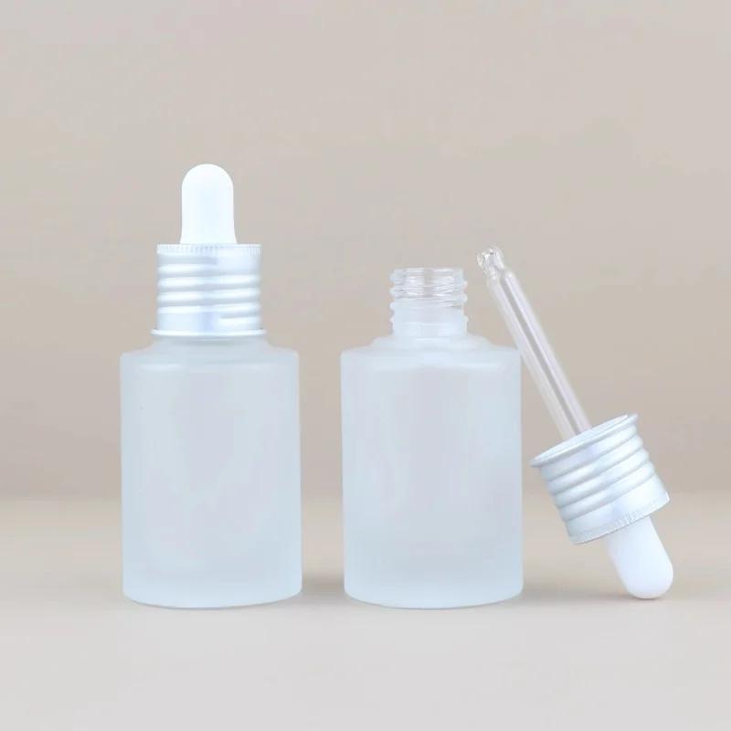 10 pz 30 ml Bottiglie Contagocce di Vetro Vuote Bottiglia di Olio Essenziale Attar Olio/Idrolatore/Essenza Bottiglia Cosmetica Liquida Riutilizzabile