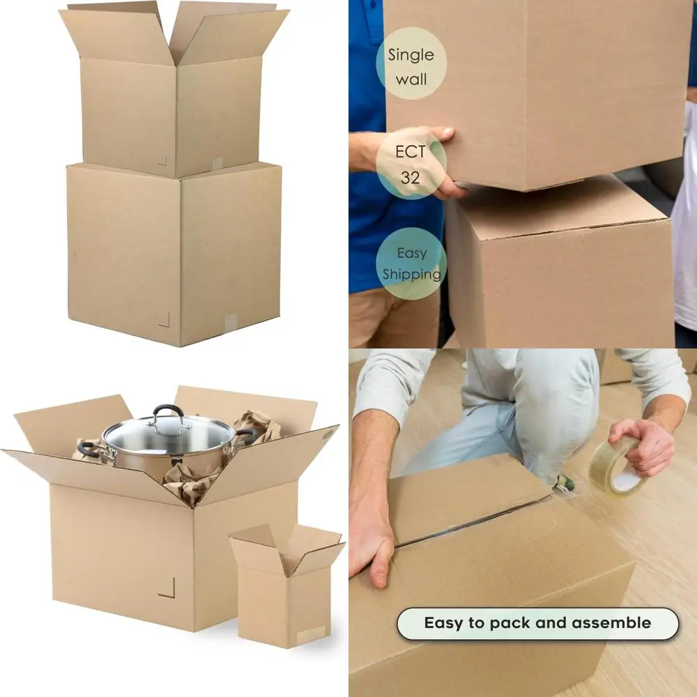 

Коричневые транспортировочные коробки из гофрированного картона 30x10x4 — 25 упаковок для почтовых отправлений, упаковки, переезда, хранения: идеально подходит для бизнеса и дома U