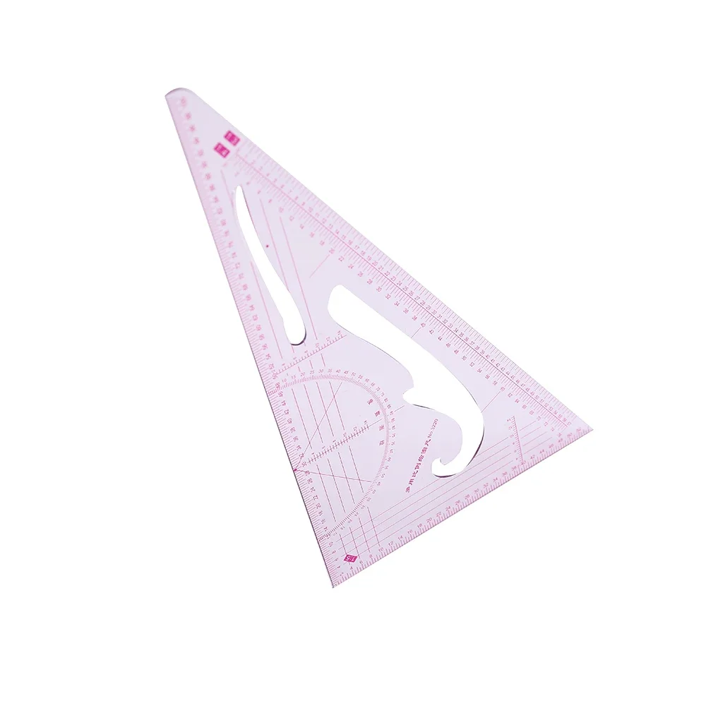 Tailor Patchwork Sewing Triangle Ruler Clothing Drawing Plate Making Tool Straightedge Measurement Metric Bendable Dressmaking