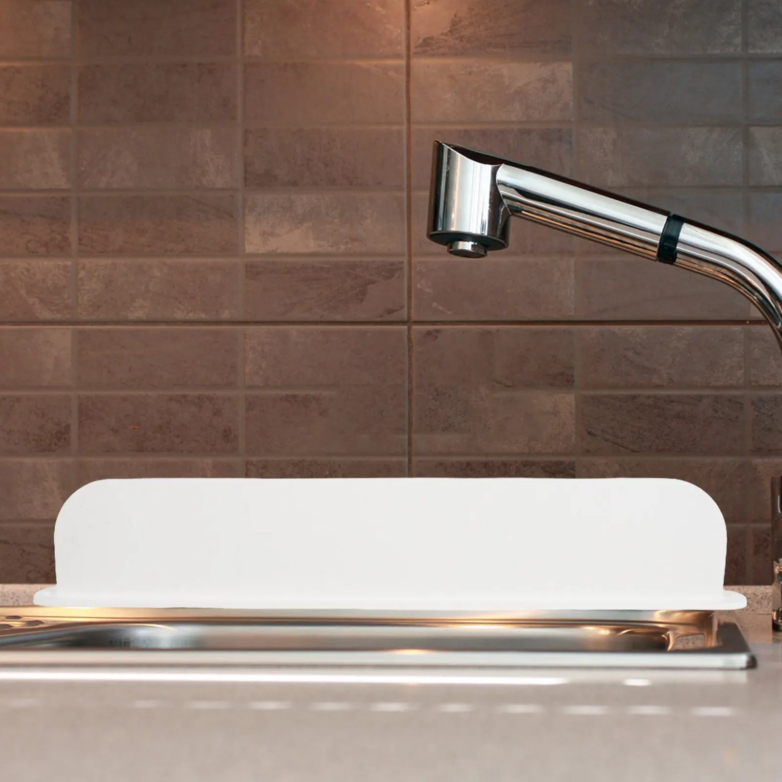 48.7x9cm Silicone Kitchen Sink Splash Guard Flexible Water Splash Barrier Countertop Protector Sink Baffle Easy Install