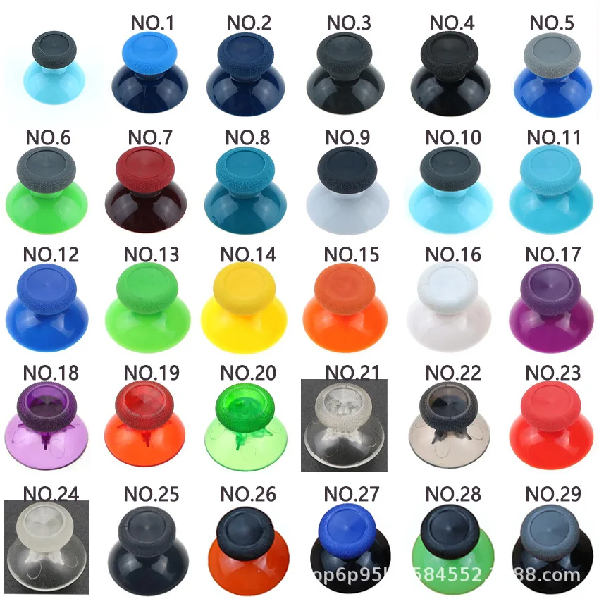 100pcs Rubberized Coloful Analog Thumbstick Cover Case Joystick Thumb Sticks Caps For Xbox ONE, Xbox ONE S Slim X, Series S X