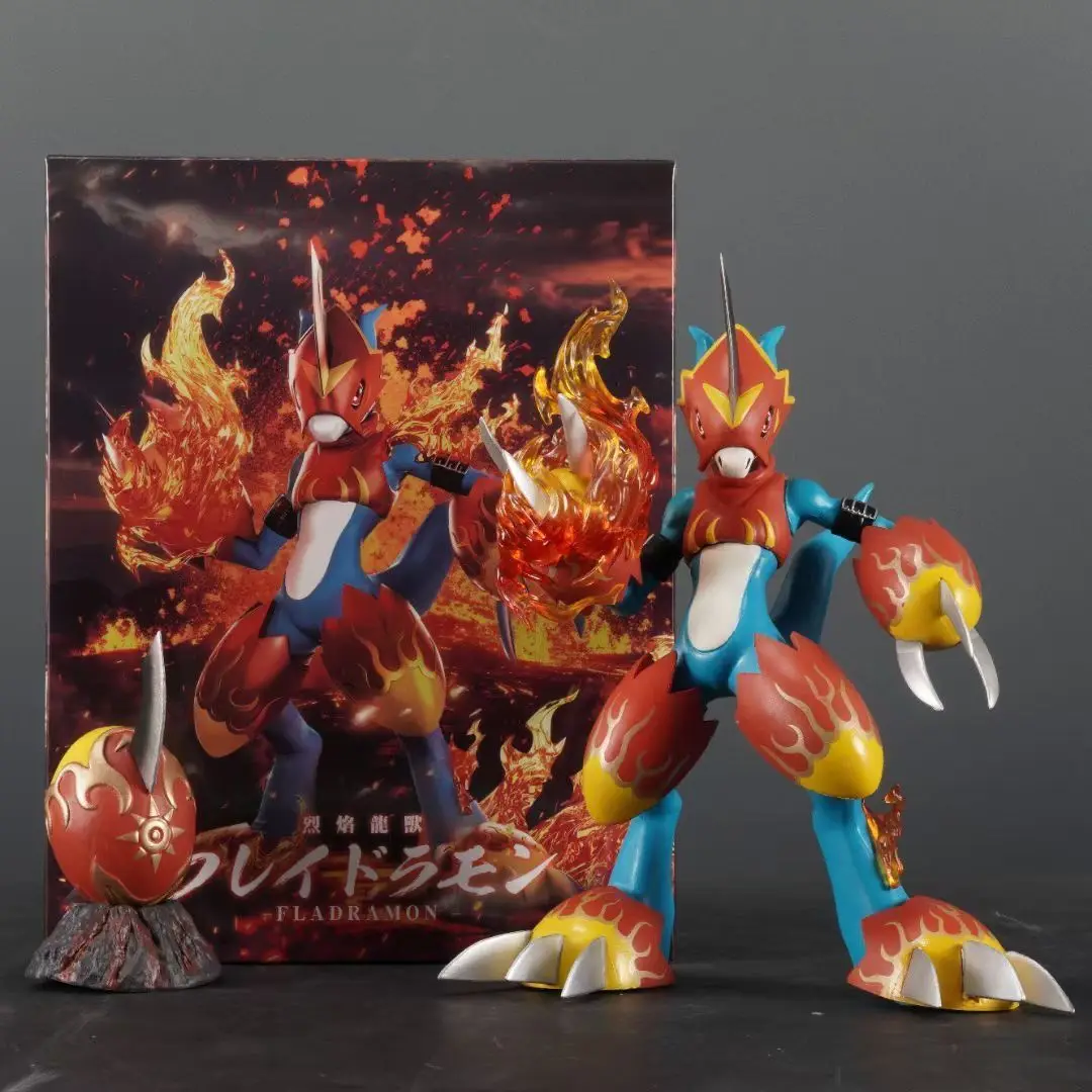 Digimon Royal Flame Beast Lotus Beast Flame figures anime anime Dragon Divine Collection Mode Table setup Favorite PVC toys