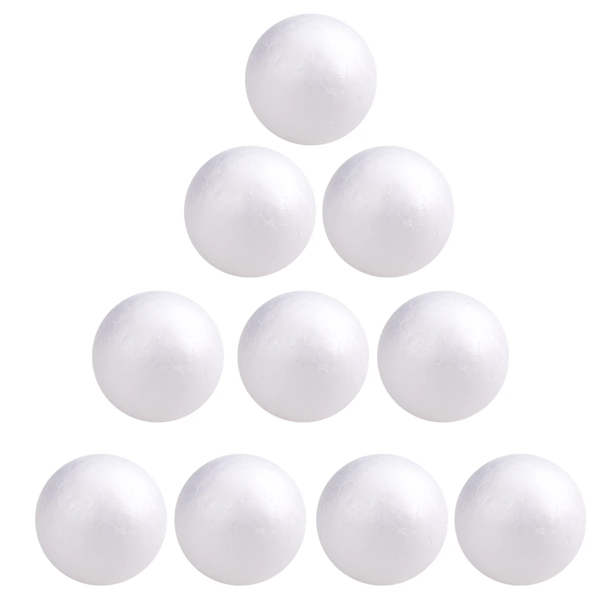 10 Pcs Round Foam Balls Flowers Craft Christmas Supply 6cm Solid Polystyrene Small Child