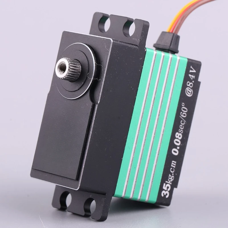 9835 MG-D Full Metal Gear High Pressure Brushless Standard Servo RC Model Car High Torque 36kg Servo