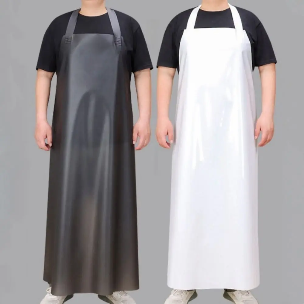 

Odorless TPU Oil Resistant Apron Extra Wide Shoulder Straps Heat-Resistant Food Chef Apron Dirt-Proof Anti-fouling