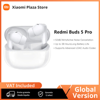 Global Version Xiaomi Redmi Buds 5 Pro Up to 52dB Active Nolse Cancellation 38 Hours Long Battery Bluetooth TWS Earphone