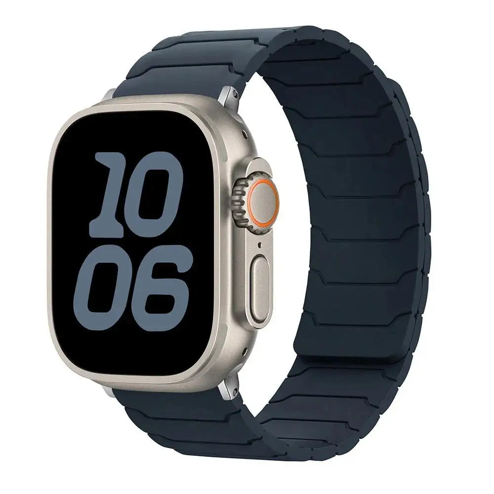 Siliconen magnetische lusbanden voor Apple Watch 46 mm 44 mm 40 mm 49 mm 45 mm 42 mm 41 mm band iWatch-serie Ultra 3 11 10 9 8 7 6 5 SE 3