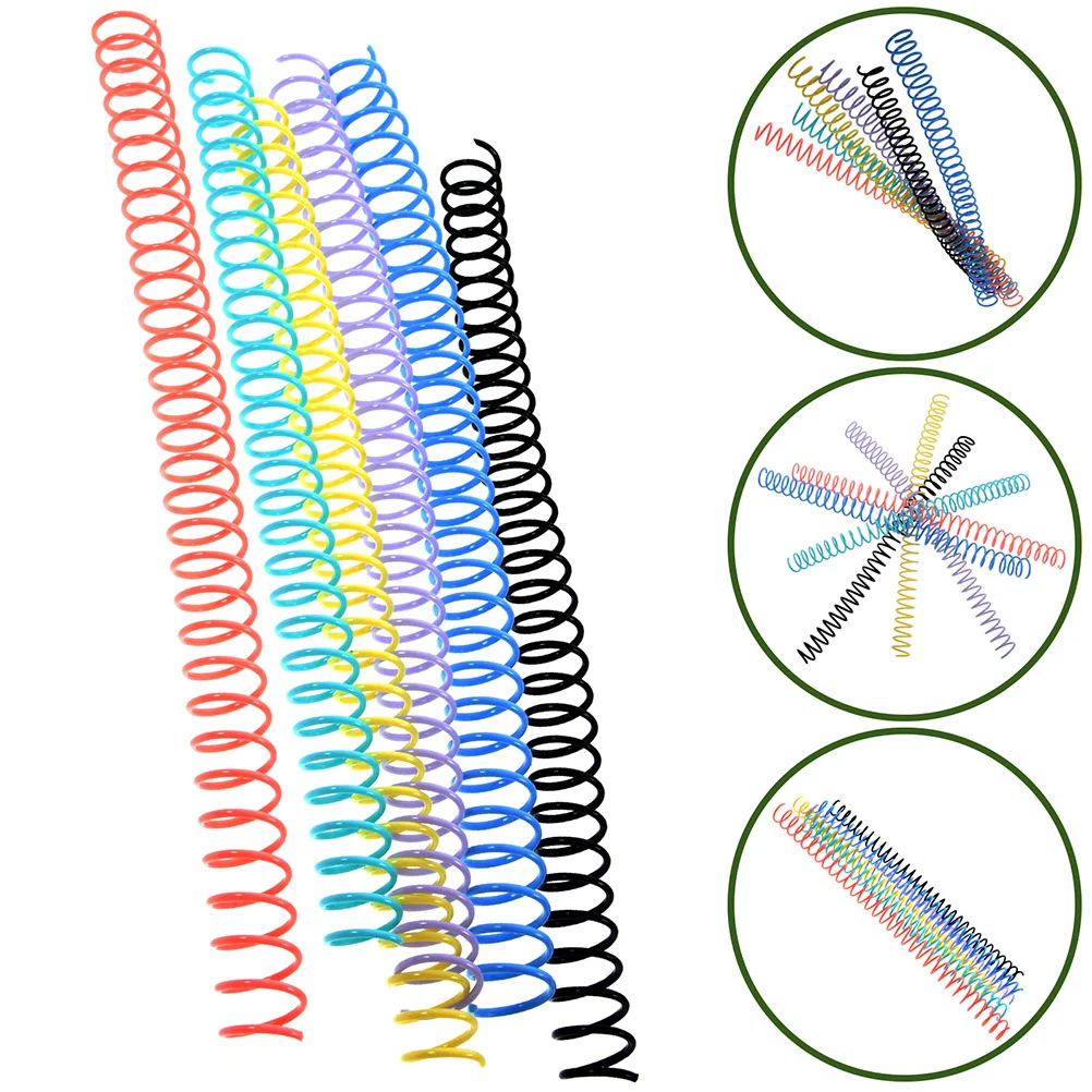 

18Pcs Plastic Loose Leaf Binder Rings Removable Notebook Rings Spiral Notepad Binding Organizer Book Clips