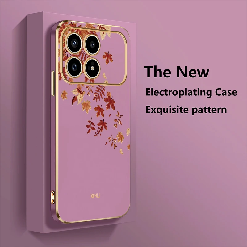 الخريف يترك نمط جراب هاتف ل Xiaomi Redmi K90 برو ماكس K90 K 90 للصدمات تصفيح لينة سيليكون غطاء حماية من البولي يوريثان #3