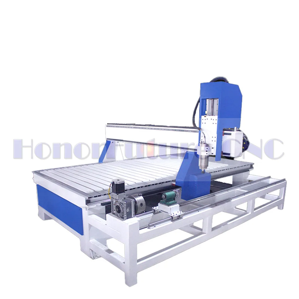 Best High Speed 3D Wood Cutting And Milling Machine 4 Axis 1325 Cnc Woodworking 1325 Cnc Router Machine With Rotary Table