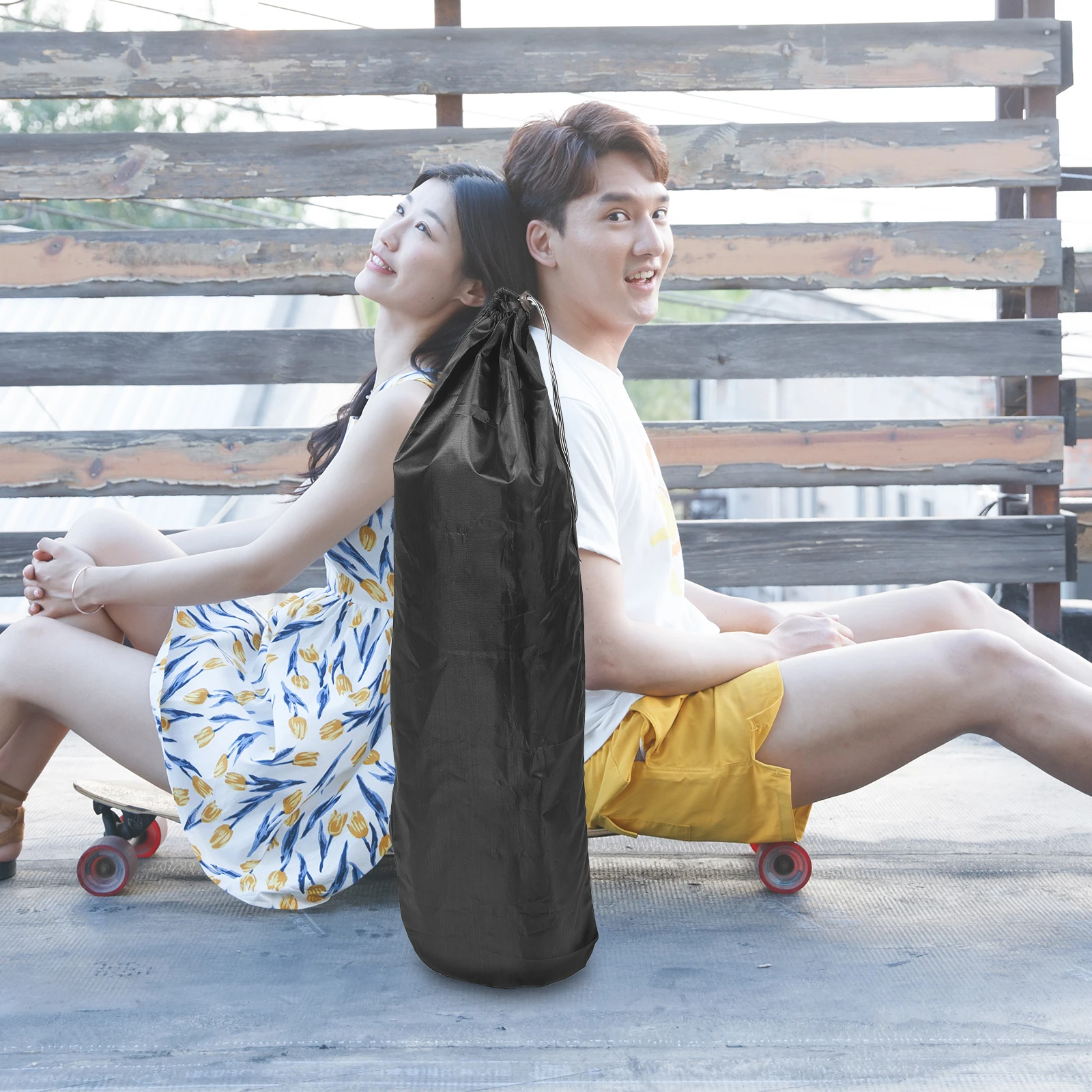 

2Pcs Skateboard Backpack Oxford Cloth Durable Sling Bag Carry Shoulder Handbag Outdoor Sports Supply Waterproof Storage Bag For